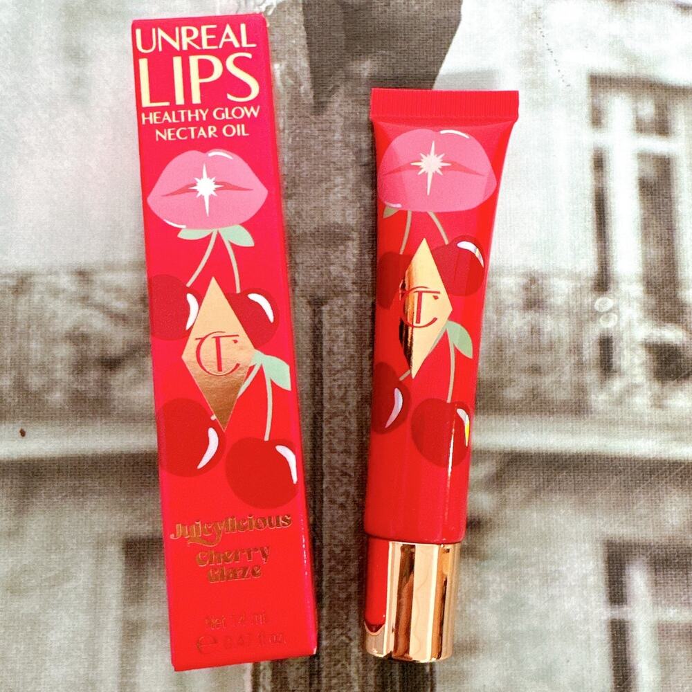 Charlotte Tilbury Unreal Lips Healthy Glow Nectar Oil Juicylicious Cherry Glaze